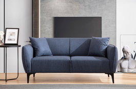 Atelier Del Sofa Belissimo Sofá de 2 Plazas Azul
